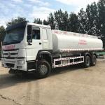 Euro 2 Fuel Tank Tanker , Sinotruk Howo 20000 Liters 6000 Gallon Diesel Oil