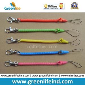 Wholesale Clip-on Key Coil Chain W/Metal Snap&amp;Mobile Phone Strap from china suppliers