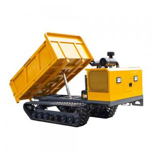 China Durable Tracked Mini Dumper With 1.2t Tipping Load And Powerful 42kw Engine on sale