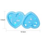 MHC Love Shape UV Silicone Epoxy Resin Molds Jewelry Heart Pendant Beads