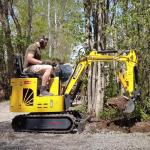 CE EURO5 Engine Mini Excavator ZM10 Compact Mini Digger 360 Rotate