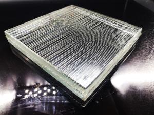 Wholesale Abrasion Resistant Cladding Amber 6.5mm Laminated Glass Wire Mesh from china suppliers