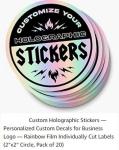Custom Stickers Your Design Here Business 120 Pcs Rounded Square Kids Personaliz