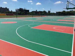 China School Rubber Athletic Flooring , Volleyball Court Colored Rubber Flooring on sale