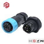 250V 5A Circular Waterproof Connector Straight/Angled For Industrial Application
