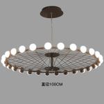 Duplex Building Ferris Wheel Large Chandelier Creative Industrial Ring Pendant