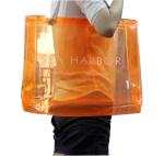 Transparent PVC Reusable Carrier Bags With Twist Rope Handle For Lady Shopping