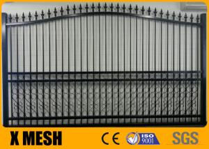 China Aluminium Garden Metal Driveway Gates Rail 40x40mm Metal Security Fencing on sale