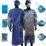 45g SMS Reinforced Disposable Medical Gowns With Hand Towel And Wrap
