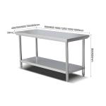 Professional Grade Stainless Steel Workbench for Commercial Restaurants and