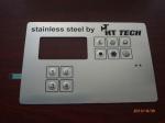 Waterproof Led Metal Dome Membrane Switch With Double Side Tape / Rubber Keys