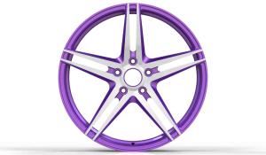 Wholesale Purple Lightweight Monoblock Wheels Aviation Aluminum 6061 PCD 5-114.3 19 Inch from china suppliers
