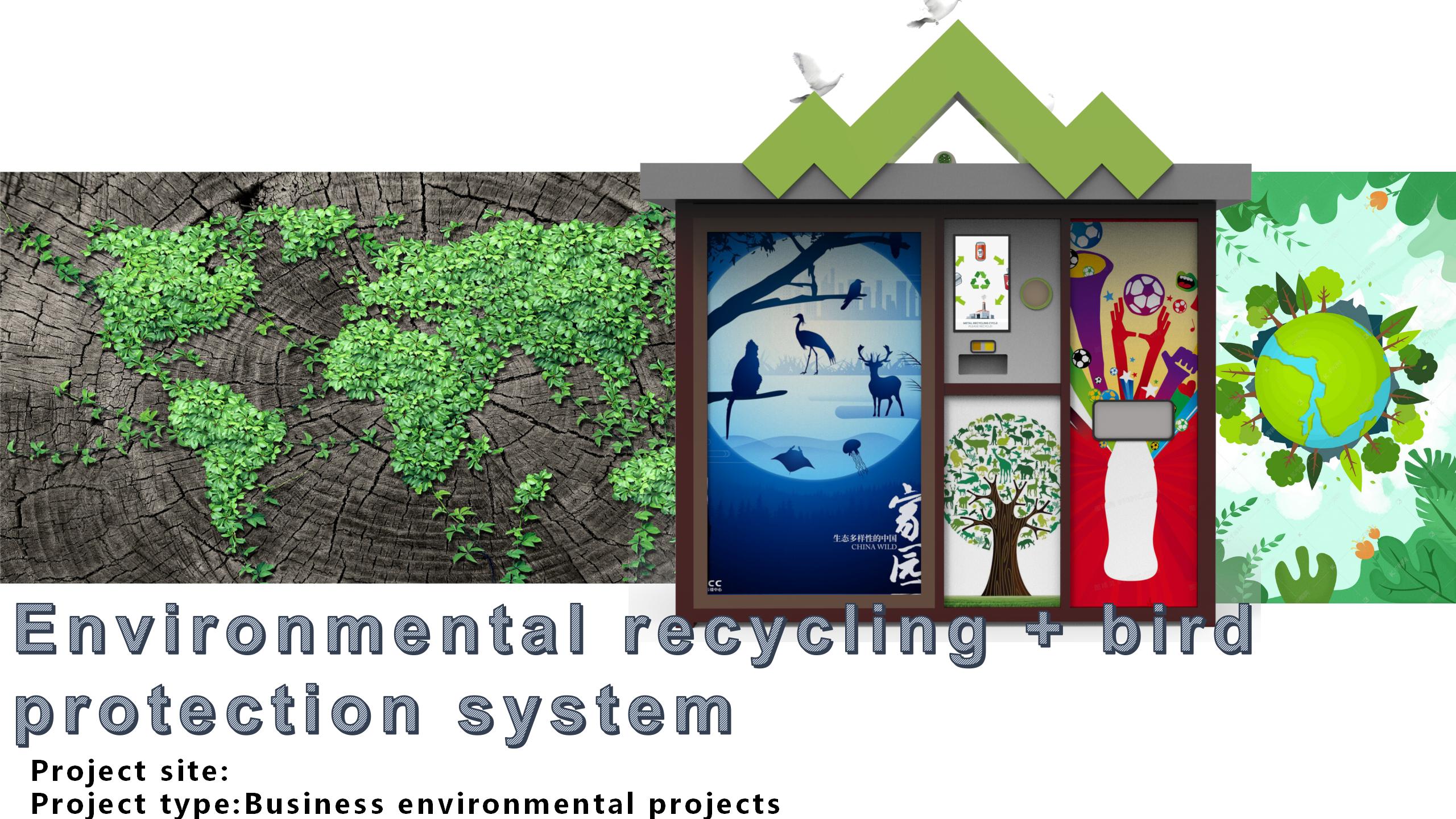 Fun Environmental Recycling + Bird Protection System Bird RVM