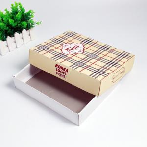 Wholesale Square Shaped Paper Packaging Box With Lid For Men'S And Children Stocking from china suppliers