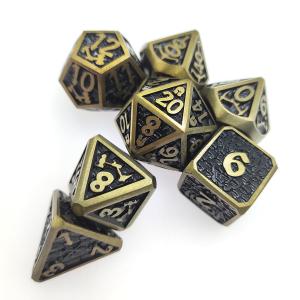 Wholesale Mini supplier polyhedral RPG dice set poker tabl RPG Dice Set Metal from china suppliers