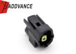 Black Car Waterproof Sensor Connector 1 Pin Female AMP / TE 174877-2 Length 27