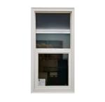 White UPVC PVC Single Hung Window Lower Panels Slides Vertically