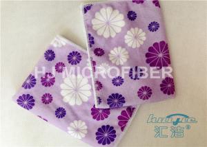 Wholesale Promotional Printed Microfiber Washcloth Clothing Towel , Window Cleaning Cloths from china suppliers