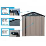 Metal Type Steel Storage Shed for Backyard AJUNION 6x4 Outdoor Galvanized Tools