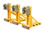 DG1500B Forklift Mounted Rubber-belt Drum Grabber Double Eagle-Grip Automatic