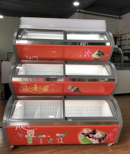 Wholesale Plug In System Popsicle Ice Cream Display Showcase Refrigerant R134a from china suppliers