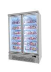 Customization Commercial Display Freezer Multi Glass Door Bottom Mount