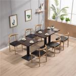 Commercial Restaurant Dining Table And Chairs 130CM 140CM 150CM Single Side