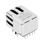LPJG0801ABNL Gigabit Tab Down Green/Yellow Led Single Port Cat6 RJ45 Modular