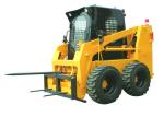 High Efficiency Skid Steer Machine Quick Hitch , Skid Loader Tracks 245F