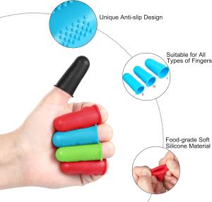 Wholesale Rubber Fingers Covers, Silicone Finger Protector Sleeve Tips Guard Fingertip Thumb Cots Pads For Hot Glue from china suppliers