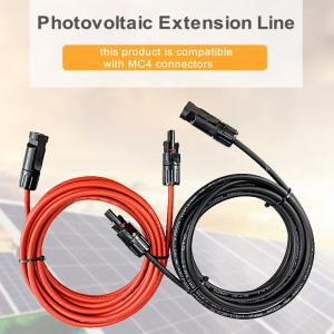 Wholesale Black Solar Panel Extension Cable 10 Feet 10AWG 6mm2 Solar Extension Cable from china suppliers