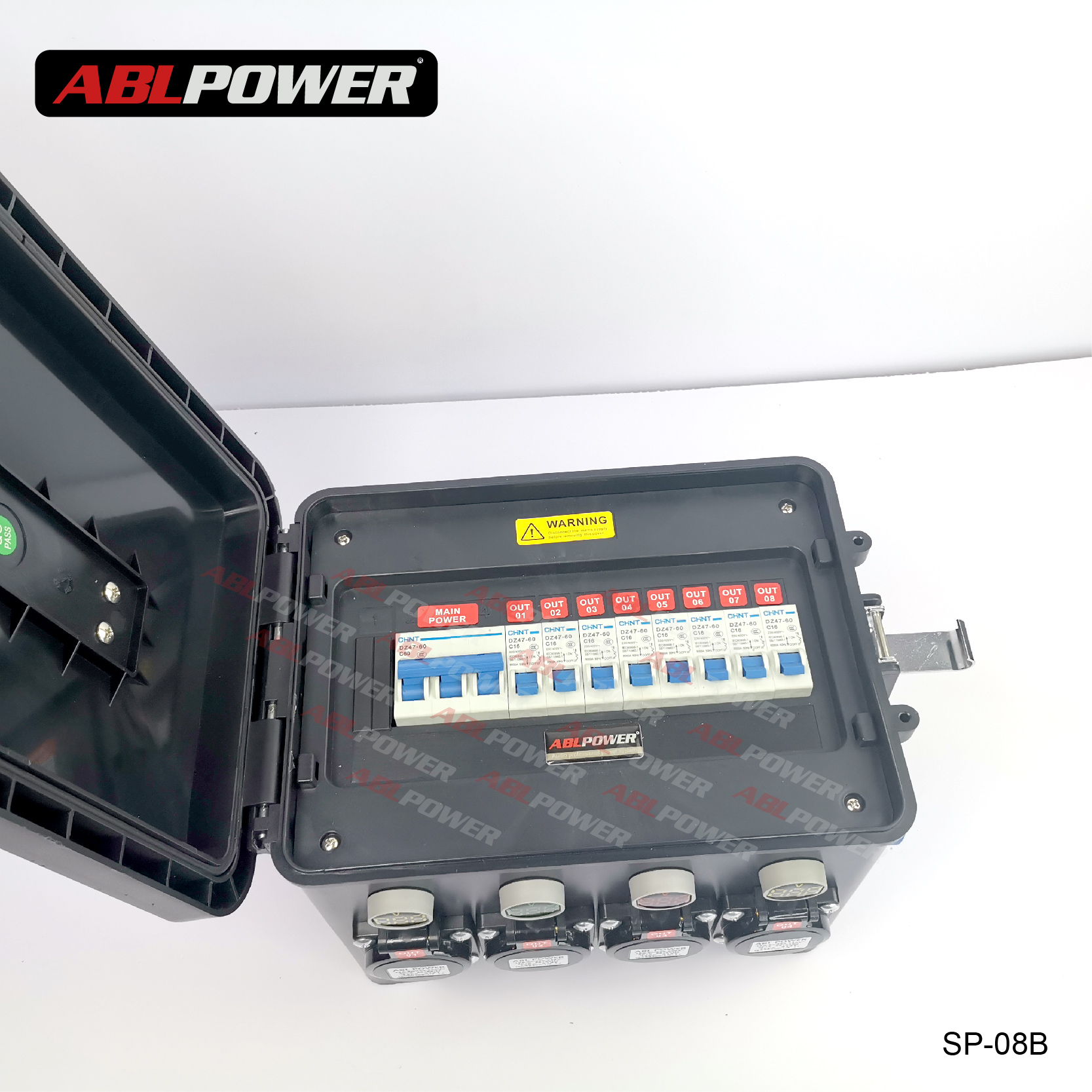 Interior Finish Stage Light Sound 16A IP65 Power Distro Boxes