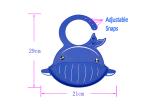 Soft Easily Wipes Baby Shampoo Cap Foldable Baby Bibs Marine Series Washable