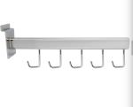 Metal slatwall faceout display hook with 5 hooks-h00003