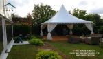 UV Wateproof Fabric 5m X 5m Pagoda Canopy Tent For Garden French Standard M2