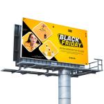 6500K LED Digital Signage Display P10 Waterproof Aluminum Cabinet 960x960 25kg