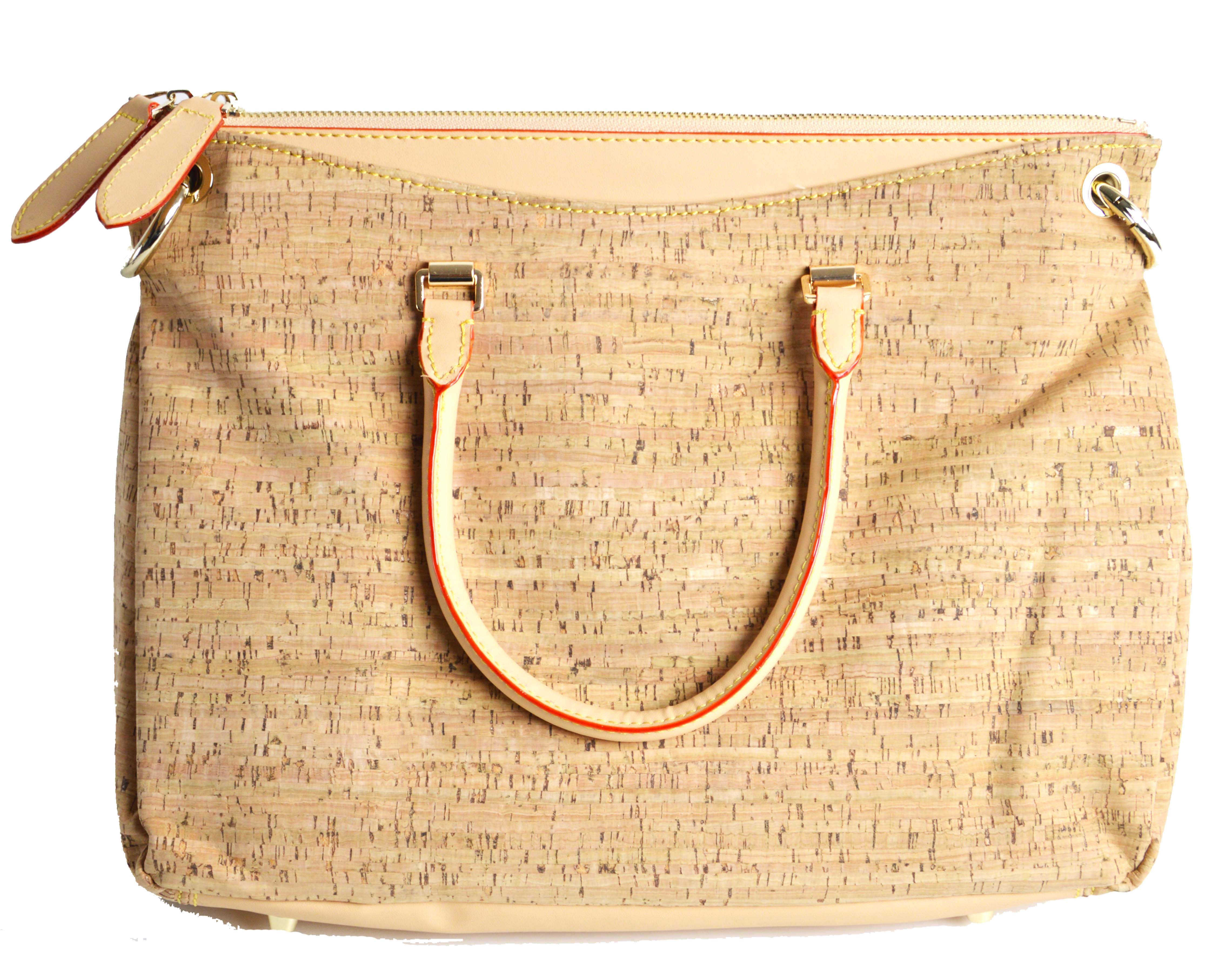 2016 Top Sale style,Women Cork Handbag for gift shop Wholesale 12.6''/13.7''*5.9''*9.8''