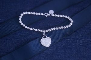 ODM Infinity Bead Love Sterling Silver Bracelet Bangle For Girlfriend
