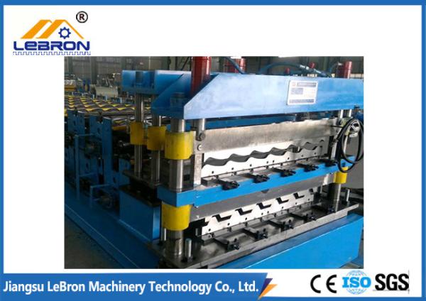 Speed 15-20m/min Double Layer Roofing Sheet Roll Forming Machine PLC Control