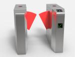 Automatic flap turnstile with Fingerprint , Ticket , or IC / ID Card
