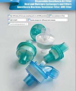Wholesale Anti-Virus Heat Moisture Exchange HME Anesthesia Filter for Breathing Respiration Sale from china suppliers