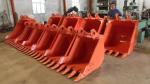 Strength Q355 Excavator Rock Bucket Hardox400 Yellow/Black Custom Weight New