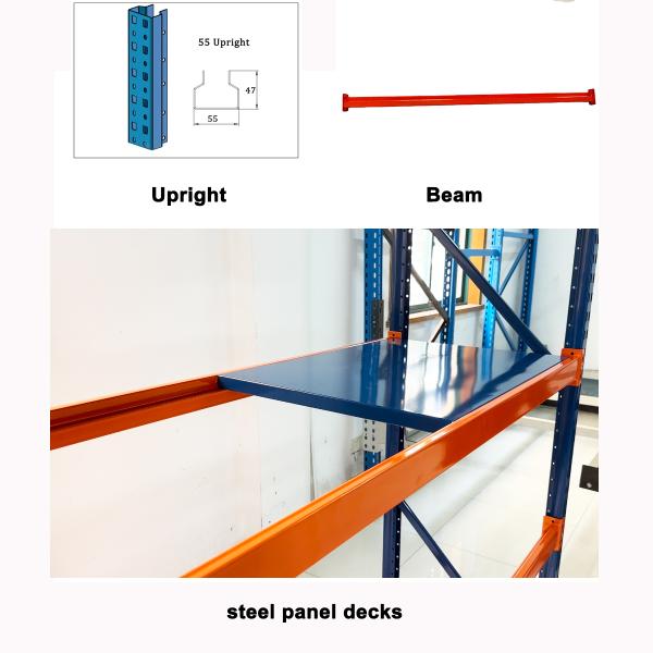 Adjustable Medium Duty Shelving Racking 2 Level -6 Level Warehouse Storage Shelving