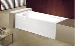 cUPC apron cheap acrylic bathtub 3 sides tile flange 4mm pure acrylic sheet
