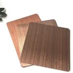 Rose Gold Brushed Stainless Steel Sheet Cut To Size Hairline Decorative