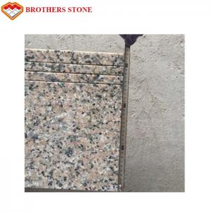 China Peach Red / Natural Pink Granite 3cm Granite Slab For Kitchen Countertops on sale