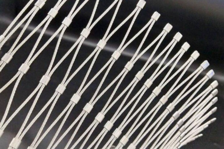 30*30 Opening Rope Net Fence 304 Stainless Steel Wire Cable Mesh