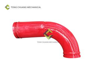 Wholesale Lengthened Concrete Pump Pipeline Twin Wall Elbow 125*R275-90°+211mm from china suppliers
