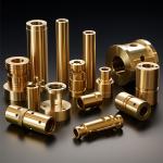Customized CNC Brass Parts , Metal Turning Services 0.005mm Tolerance