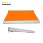 Motorized retractable Outdoor Full Cassette Folding Arm Awning